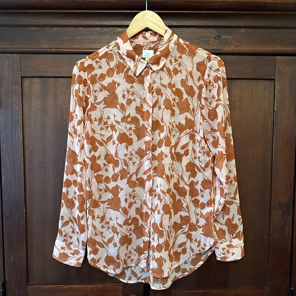 a new day Tops - A New Day (Target) : Sheer blouse 🤎